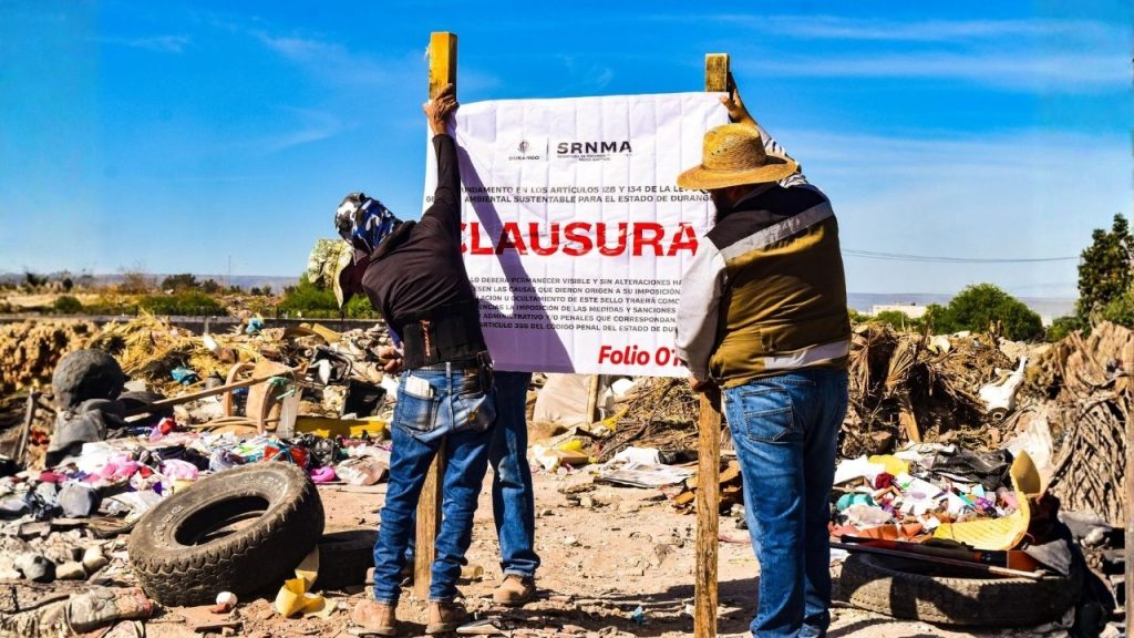 Clausura basurero clandestino Durango
